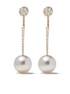 Yoko London 18kt Rose Gold Novus South Sea Pearl And Diamond Earrings