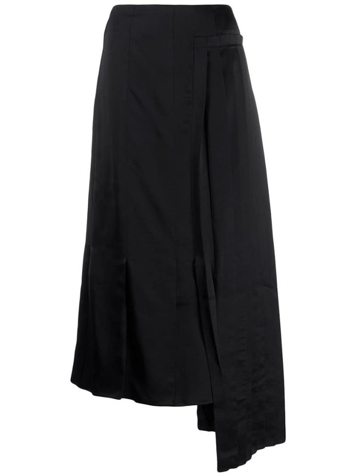 Marni Draped Pleated Skirt - Black