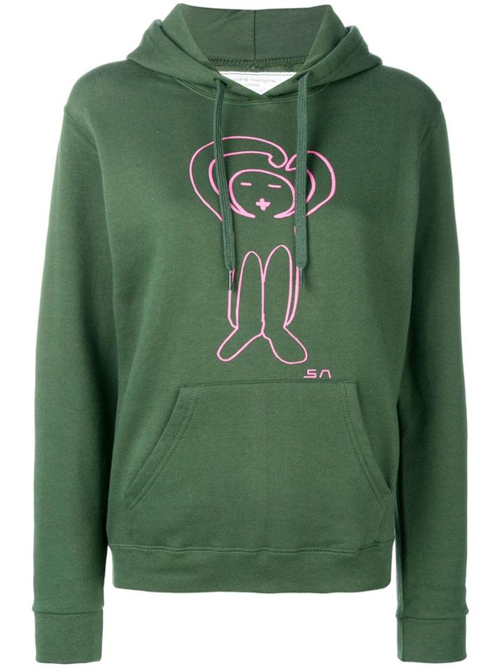 Société Anonyme Logo Printed Hoodie - Green