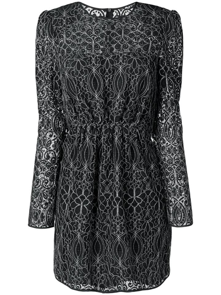 Pinko Long-sleeved Mini Dress - Black