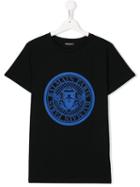 Balmain Kids Teen Crest Logo T-shirt - Black