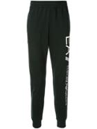 Ea7 Emporio Armani Cuffed Logo Track Pants - Green