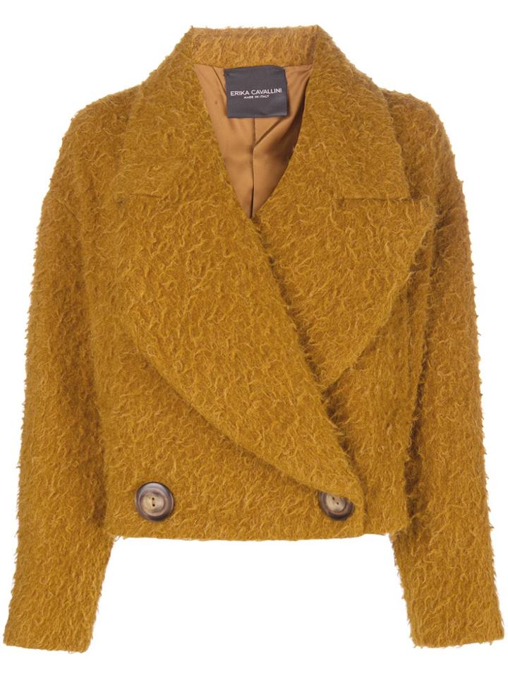 Erika Cavallini Oversized Short Jacket - Brown