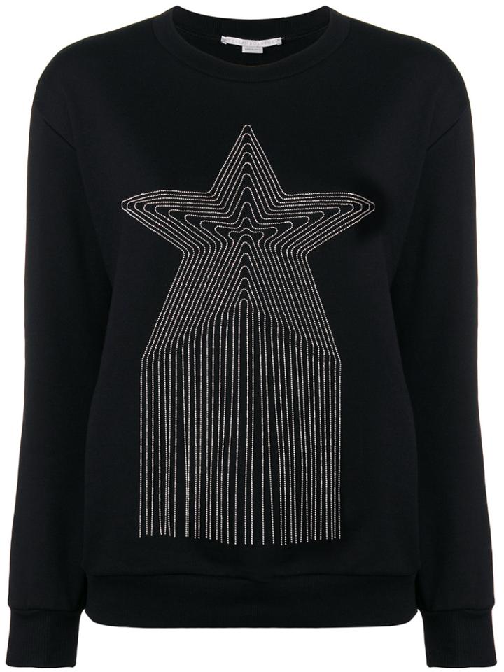 Stella Mccartney Star Fringe Sweatshirt - Black