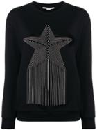 Stella Mccartney Star Fringe Sweatshirt - Black