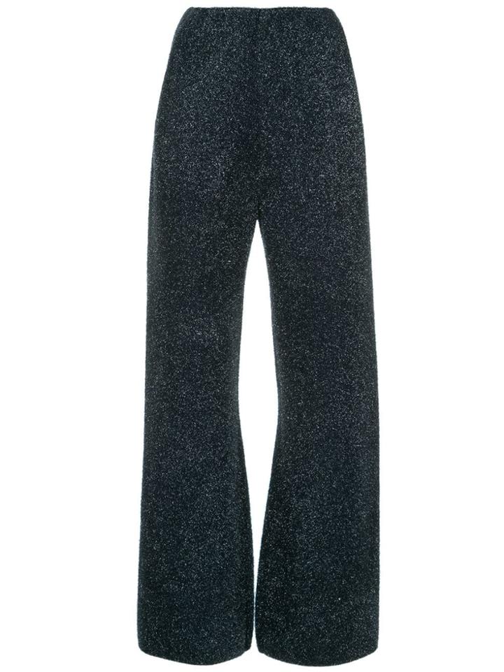 Sonia Rykiel Glitter Detail Trousers - Blue
