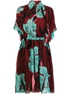Just Cavalli Floral Print Midi Dress - Red