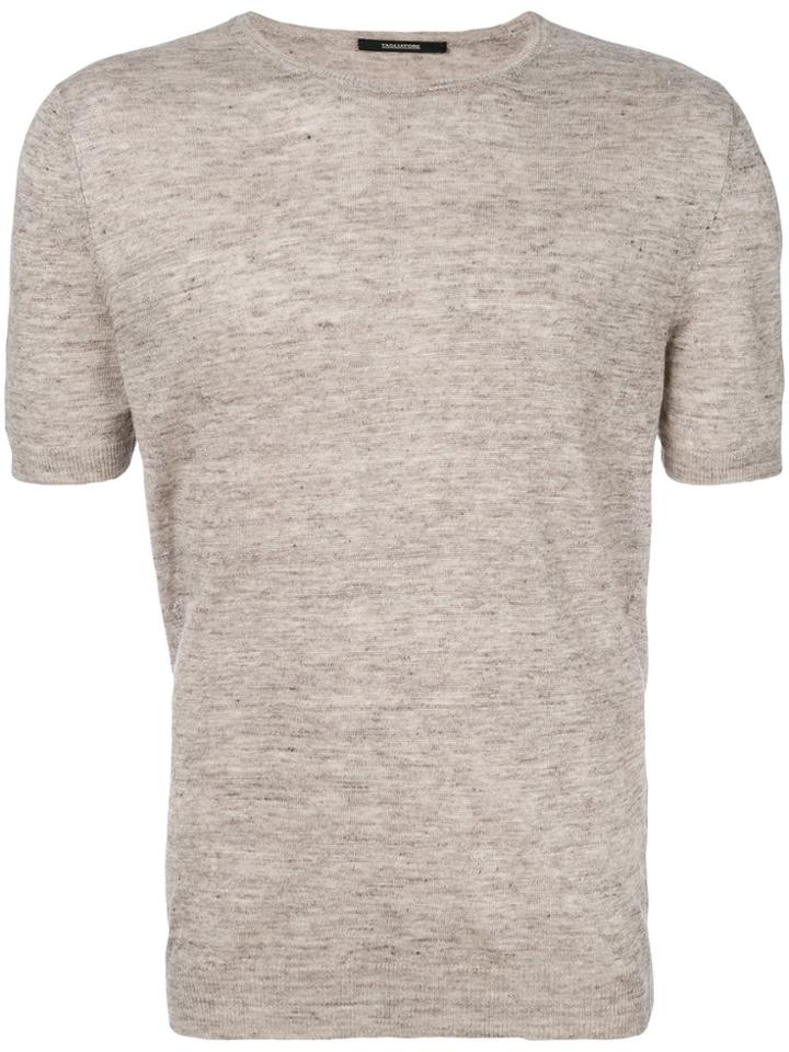 Tagliatore Plain T-shirt - Brown