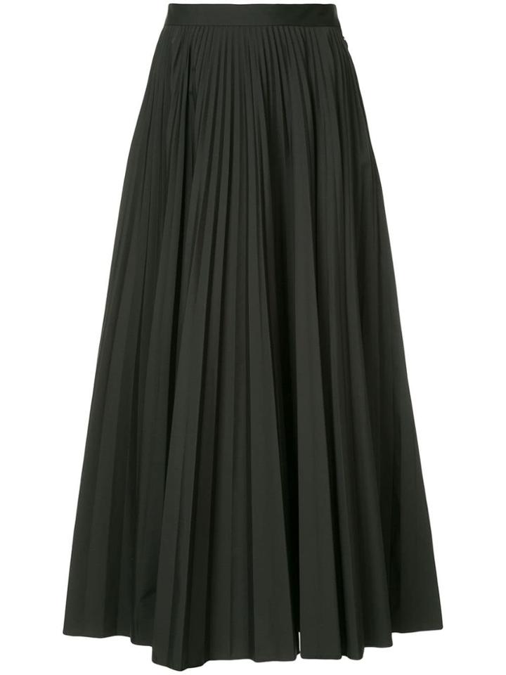 Maison Margiela Pleated Flared Skirt - Black