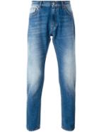 Msgm Stonewashed Jeans, Men's, Size: 44, Blue, Cotton/polyester