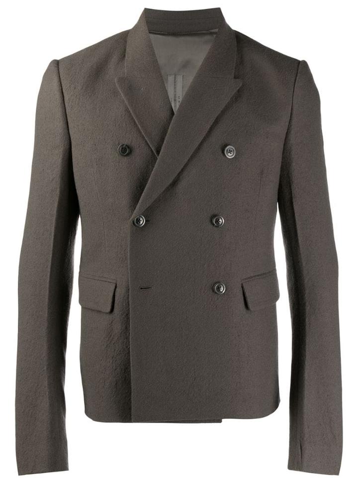 Rick Owens Double-breasted Jacket - Grey