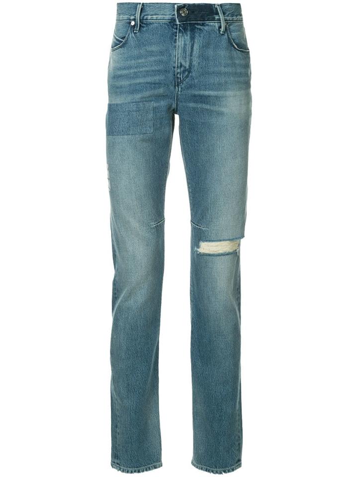 Rta Slash Knee Slim-fit Jeans - Blue