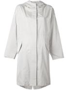 Jil Sander Hooded Raincoat, Women's, Size: 36, Nude/neutrals, Polyester/silk