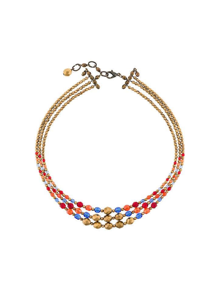 Armani Collezioni Multi String Beaded Necklace - Multicolour