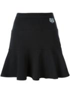 Kenzo 'mini Tiger' Skater Skirt, Women's, Size: Small, Black, Cotton