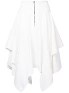 Bassike Layered Hem Skirt - White