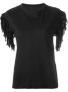 Sacai Fringed Sleeve T-shirt