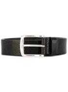 Diesel - Line Belt - Men - Calf Leather/metal - 85, Black, Calf Leather/metal