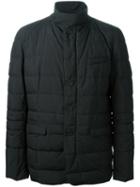 Herno - Funnel Neck Padded Jacket - Men - Feather Down/polyamide/polyester/polytetrafluoroethylene (ptfe) - 48, Black, Feather Down/polyamide/polyester/polytetrafluoroethylene (ptfe)