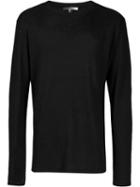 Isabel Marant Woven Linen T-shirt - Black