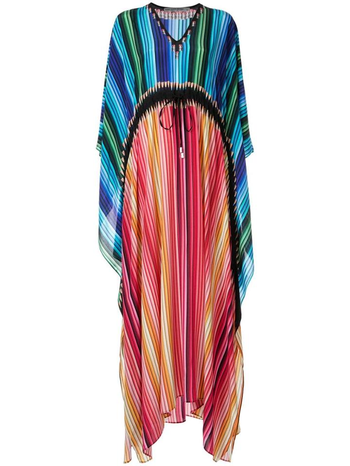 Mary Katrantzou Pleated Kaftan Dress - Multicolour