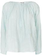 Forte Forte Embroidered Voile Blouse - Blue