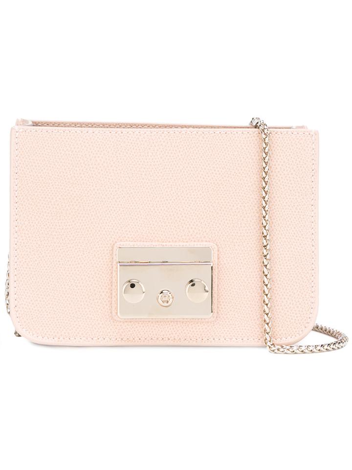 Furla Plain Shoulder Bag - Pink & Purple