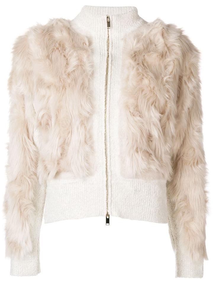 Stella Mccartney Cropped Textured Jacket - Neutrals