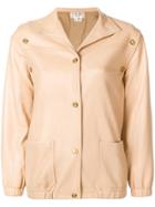 Céline Vintage Long-sleeve Fitted Jacket - Nude & Neutrals
