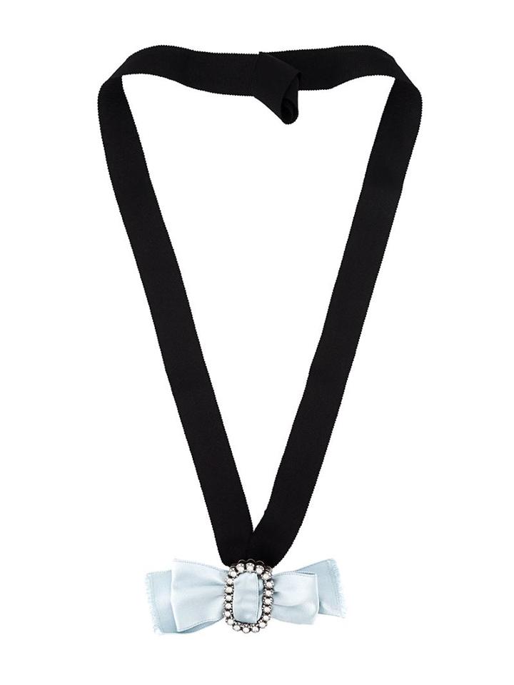 Lanvin Bow Brooch Or Pendant, Women's, Blue