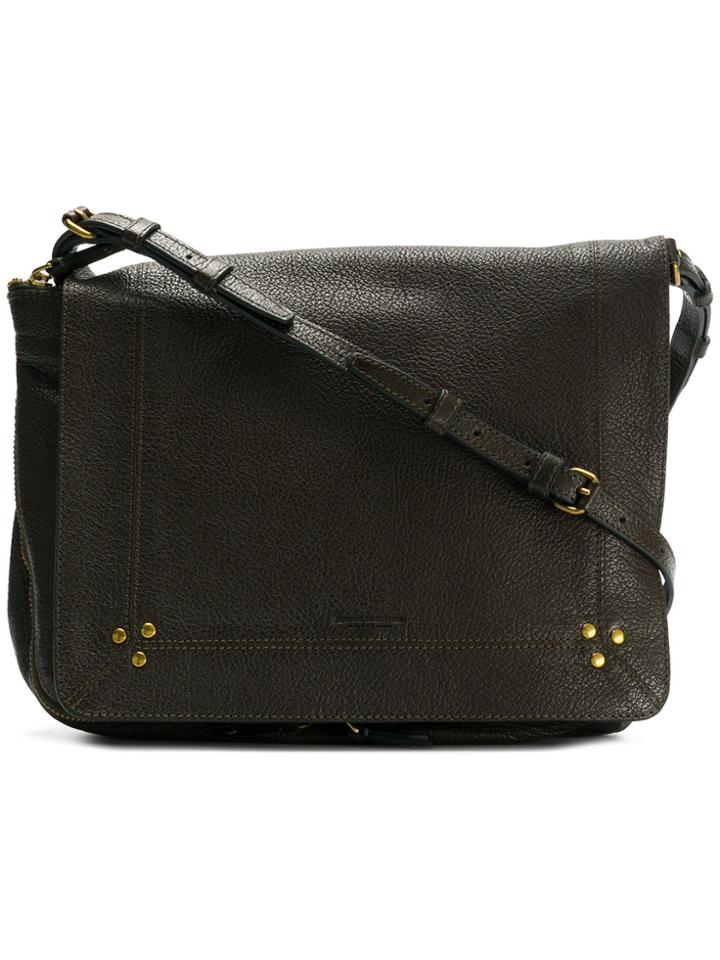 Jérôme Dreyfuss Textured Foldover Shoulder Bag - Green