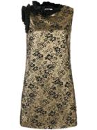 Lanvin Jaquard Mini Dress - Metallic