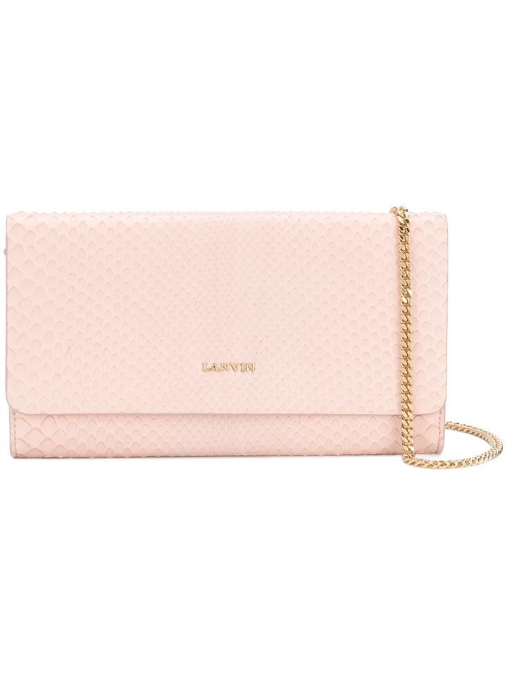 Lanvin Mini Chain Wallet - Pink & Purple