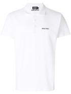 Andrea Crews Slogan Polo Top - White