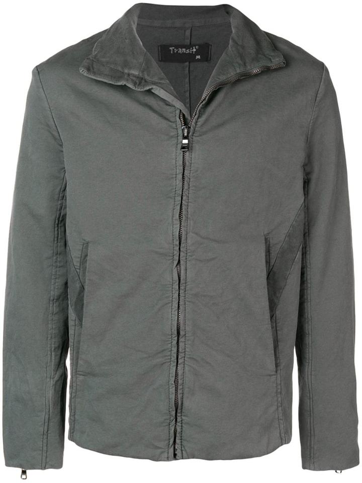 Transit Front Zip Hoodie - Grey