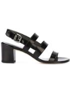 Stuart Weitzman Strappy Sandals, Women's, Size: 40, Black, Leather/rubber