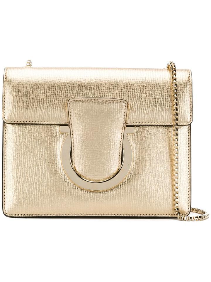 Salvatore Ferragamo Thalia Shoulder Bag - Gold
