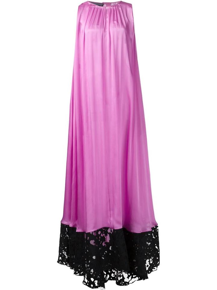 Emanuel Ungaro Devore Hem Cape Evening Gown