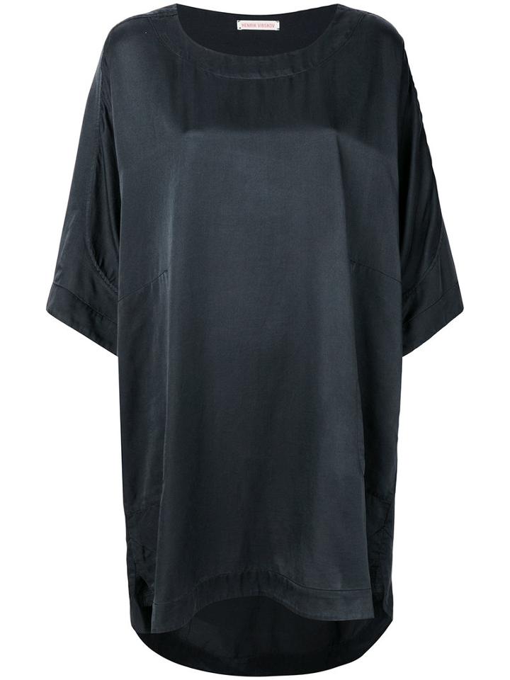 Henrik Vibskov - Yes Top - Women - Silk/cotton - One Size, Black, Silk/cotton