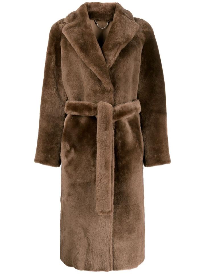 Desa 1972 Reversible Belted Coat - Brown