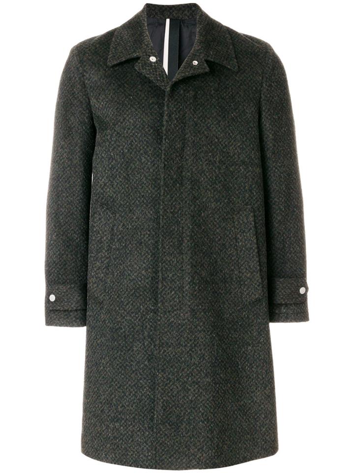 Low Brand Single Breasted Coat - Green
