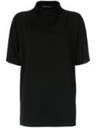Gloria Coelho Funnel Neck T-shirt - Black