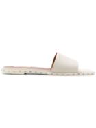 Valentino Slip-on Studded Slippers - Nude & Neutrals