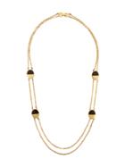 Givenchy Vintage Oval Detail Chain Necklace - Metallic