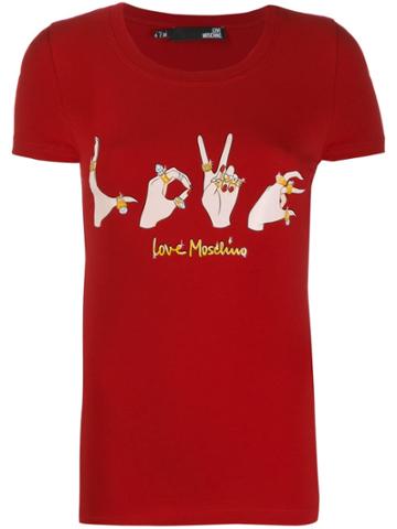 Love Moschino Love T-shirt - Red