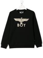 Boy London Kids Metallic Logo Sweatshirt - Black