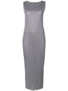 Pleats Please By Issey Miyake Fitted Dress - Grey