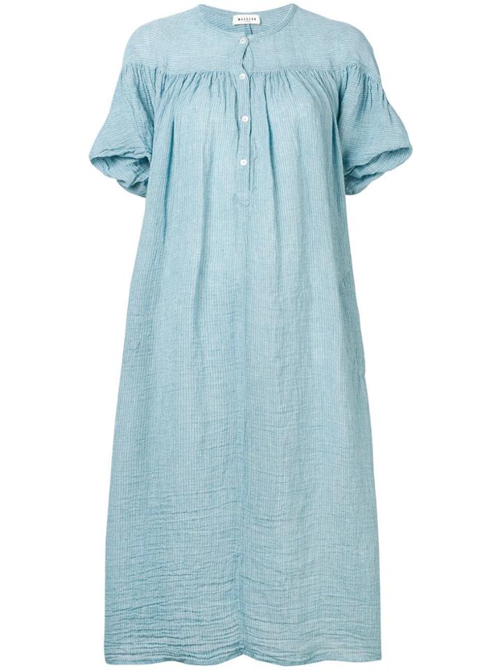 Masscob Flared Midi Dress - Blue