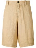 Armani Jeans - Classic Shorts - Men - Linen/flax - 46, Nude/neutrals, Linen/flax