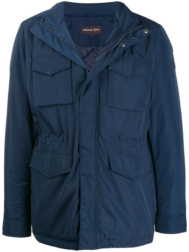 Michael Kors Zip-front Lightweight Jacket - Blue